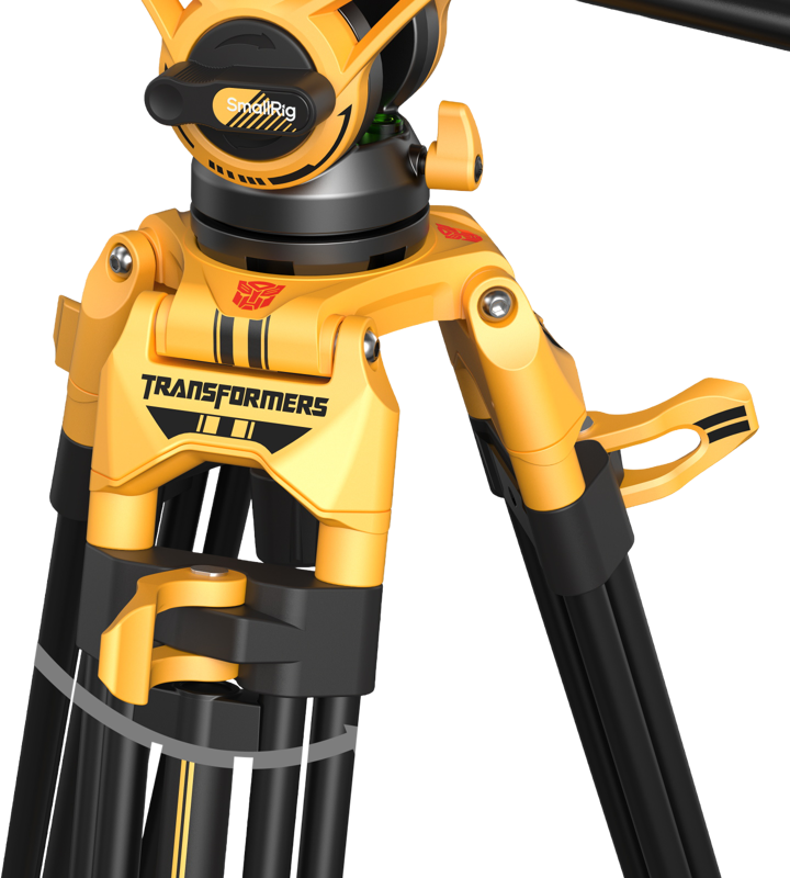 SmallRig 5523 Video Tripod with Heavy-Duty Fluid Head AD-01 (BumbleBee Edition） – för filmskapare - 10