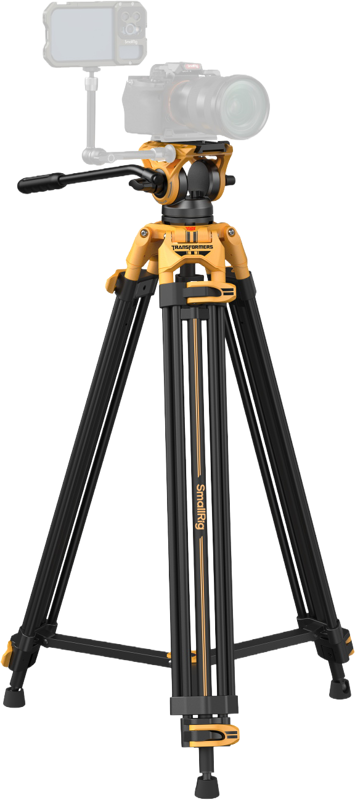 SmallRig 5523 Video Tripod with Heavy-Duty Fluid Head AD-01 (BumbleBee Edition） – för filmskapare - 2