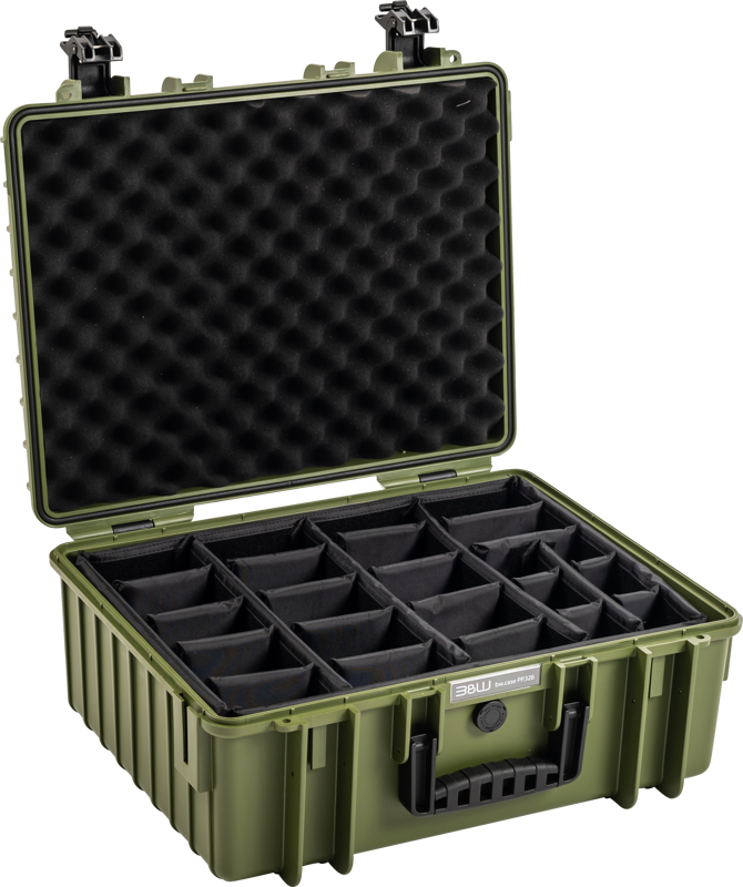 B&W Outdoor Cases BW Outdoor Cases Type 6000 / Bronze green (divider system)