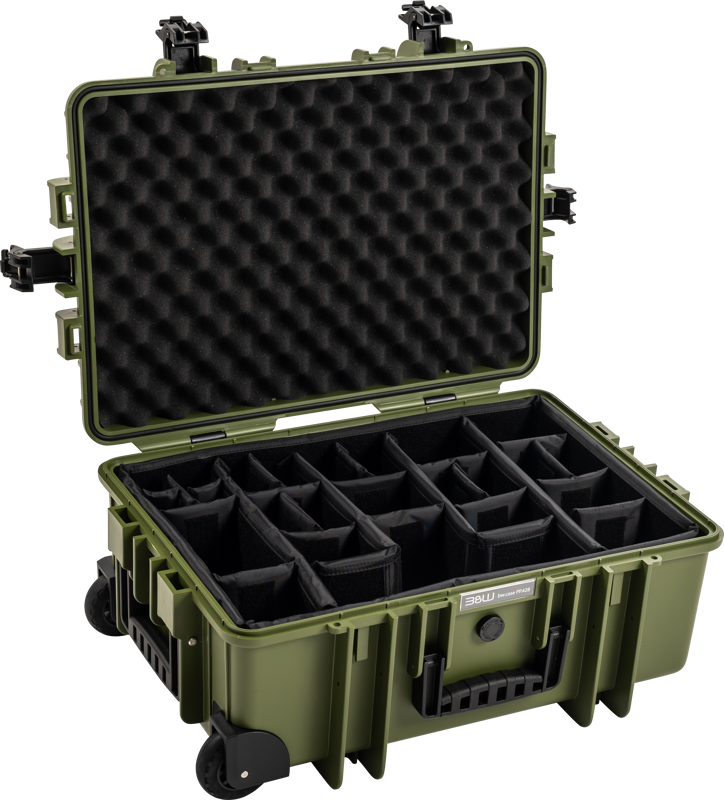B&W Outdoor Cases BW Outdoor Cases Type 6700 / Bronze green (divider system) – för filmskapare