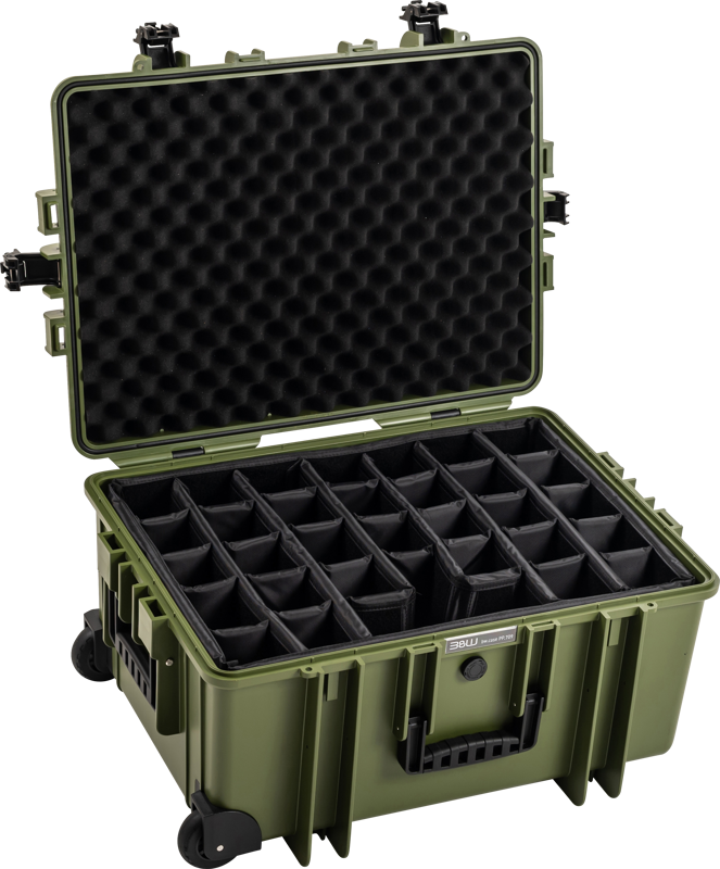 B&W Outdoor Cases BW Outdoor Cases Type 6800 / Bronze green (divider system) – för filmskapare