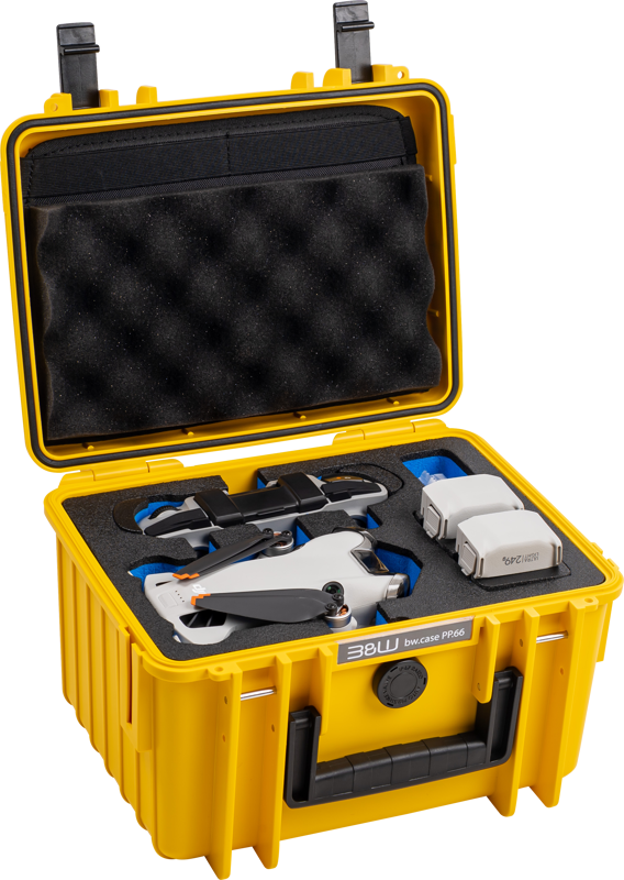 B&W Outdoor Cases BW Outdoor Cases Type 2000 for DJI Mini 4 Pro / Yellow - 2