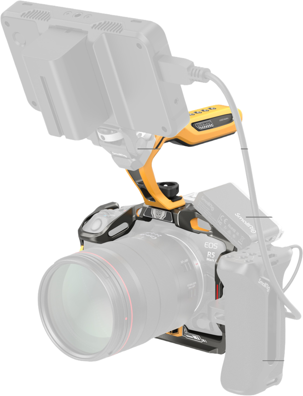 SmallRig 5608 Black Mamba Cage Kit for Canon EOS R5 Mark II (BumbleBee Edition) – för filmskapare - 4