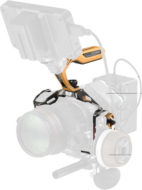 SmallRig 5608 Black Mamba Cage Kit for Canon EOS R5 Mark II (BumbleBee Edition) – för filmskapare - 5