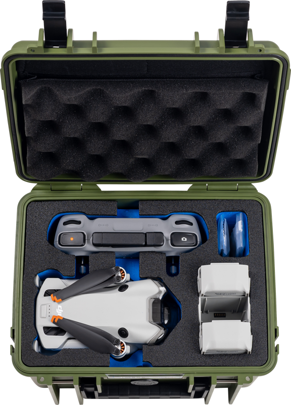 B&W Outdoor Cases BW Outdoor Cases Type 2000 for DJI Mini 4 Pro / Bronze Green – för filmskapare - 4
