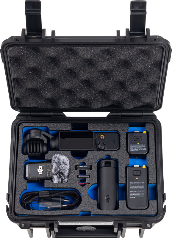 B&W Outdoor Cases BW Outdoor Case Type 500 for DJI Osmo Pocket 3 Creator Combo, Black - 4
