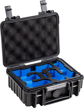 B&W Outdoor Cases BW Outdoor Case Type 500 for DJI Osmo Pocket 3 Creator Combo, Black