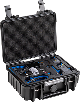 B&W Outdoor Cases BW Outdoor Case Type 500 for DJI Osmo Pocket 3 Creator Combo, Black