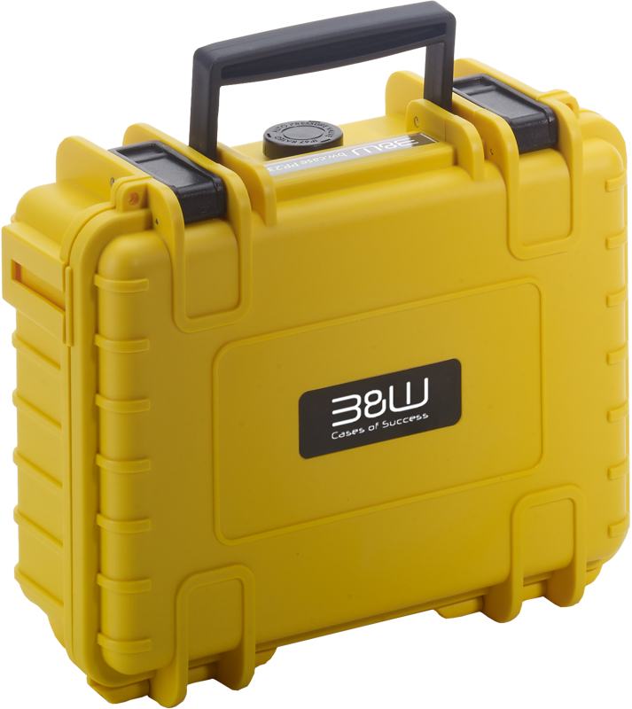 B&W Outdoor Cases BW Outdoor Case Type 500 for DJI Osmo Pocket 3 Creator Combo, Yellow - 5