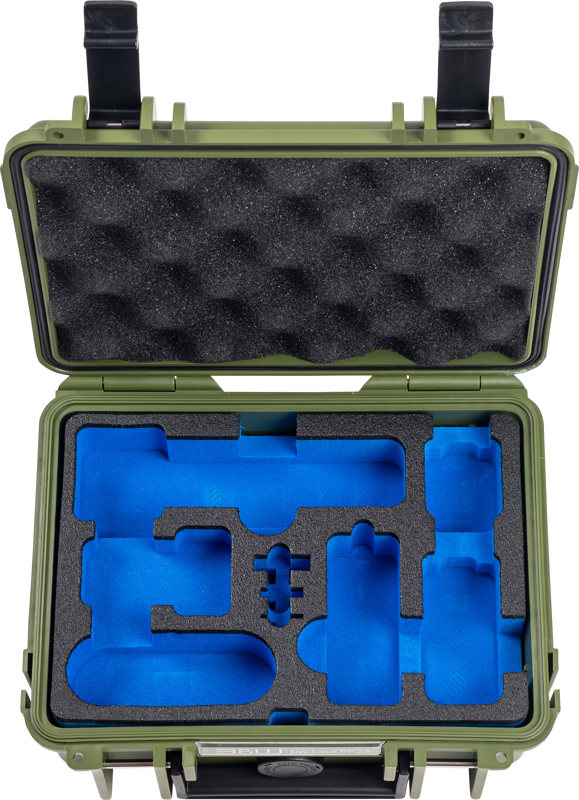 B&W Outdoor Cases BW Outdoor Case Type 500 for DJI Osmo Pocket 3 Creator Combo, Bronze-green - 3
