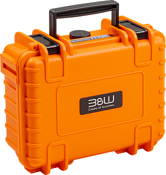 B&W Outdoor Cases BW Outdoor Case Type 500 for DJI Osmo Pocket 3 Creator Combo, Orange