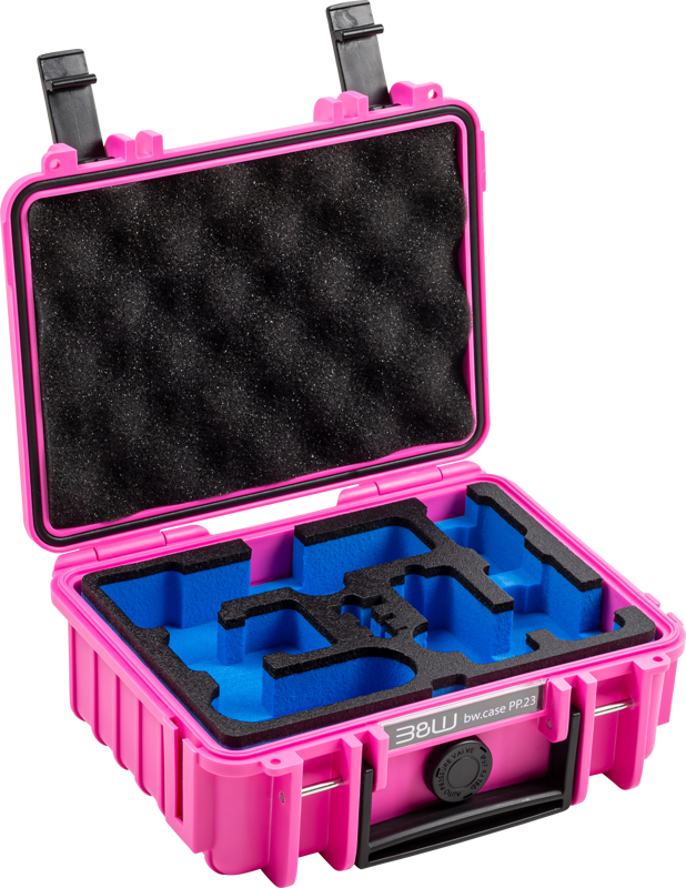 B&W Outdoor Cases BW Outdoor Case Type 500 for DJI Osmo Pocket 3 Creator Combo, Pink