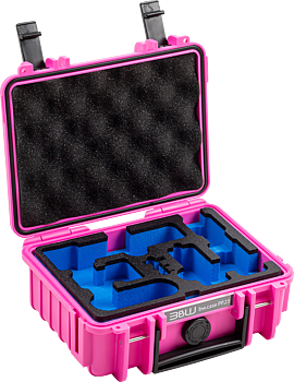 B&W Outdoor Cases BW Outdoor Case Type 500 for DJI Osmo Pocket 3 Creator Combo, Pink