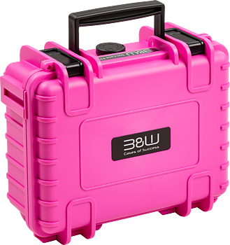 B&W Outdoor Cases BW Outdoor Case Type 500 for DJI Osmo Pocket 3 Creator Combo, Pink