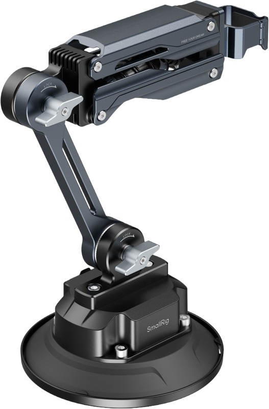 SmallRig 5507 Shock Absorber Support with Electronic Suction Cup for Osmo Pocket 3 / HERO13 and more - 2