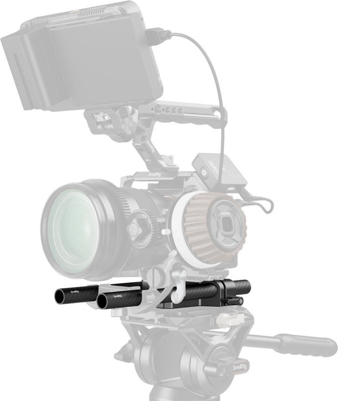 SmallRig 5609 Bottom Mount Plate with Dual 15mm Rod Clamp - 4