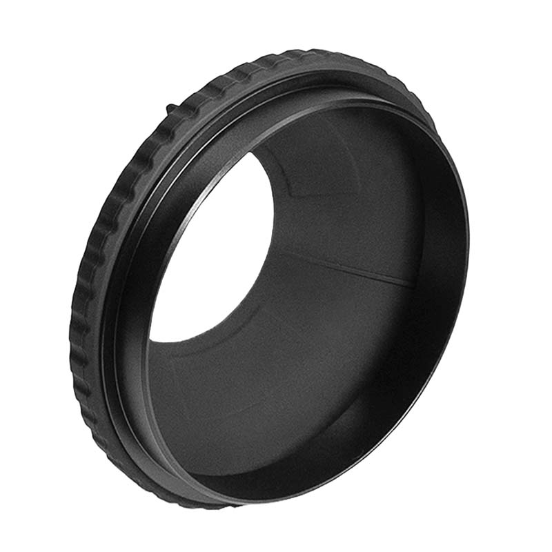 Bright Tangerine Black Hole Mini Rubber Donut (114mm) - 2