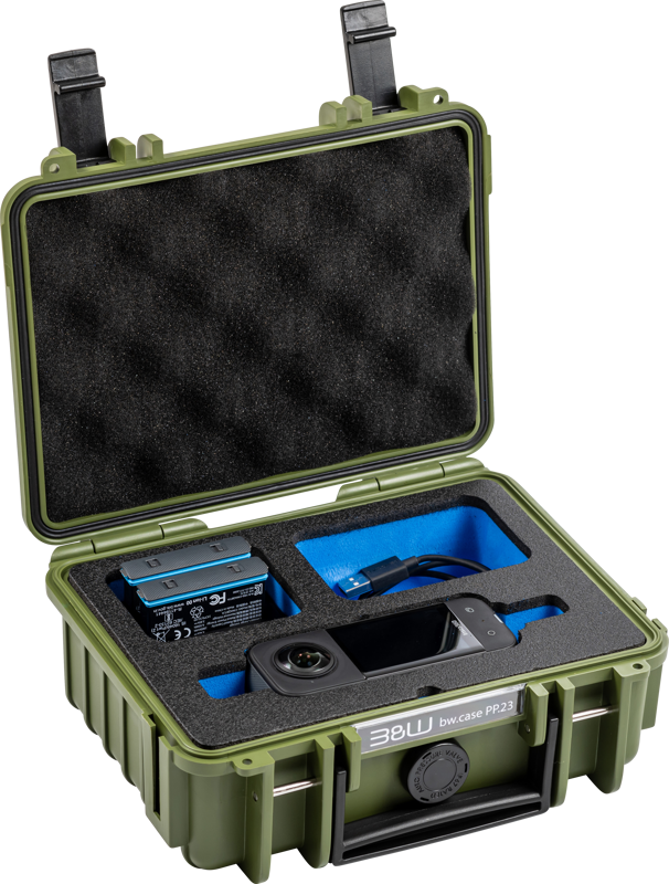 B&W Outdoor Cases BW Outdoor Case Type 500 for Insta360 X3, bronze-green - 2