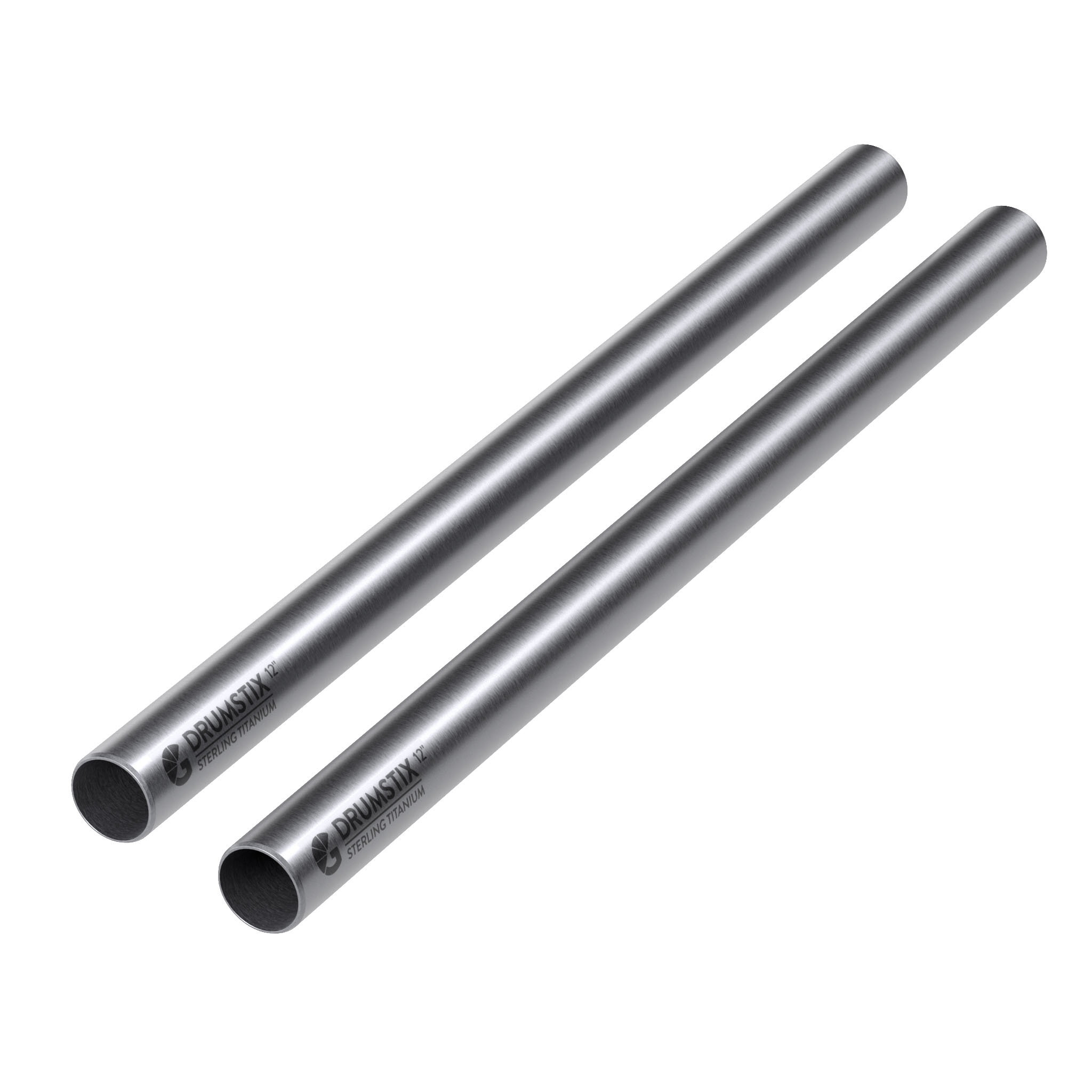 Bright Tangerine Drumstix 19mm Titanium Support Rods - 12" Pair (30.4cm) - 3