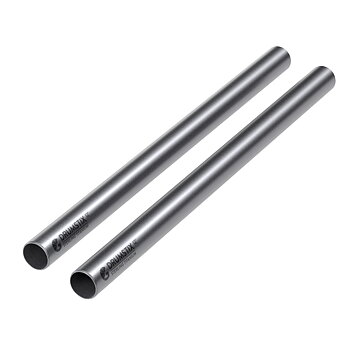 Bright Tangerine Drumstix 19mm Titanium Support Rods - 12" Pair (30.4cm)