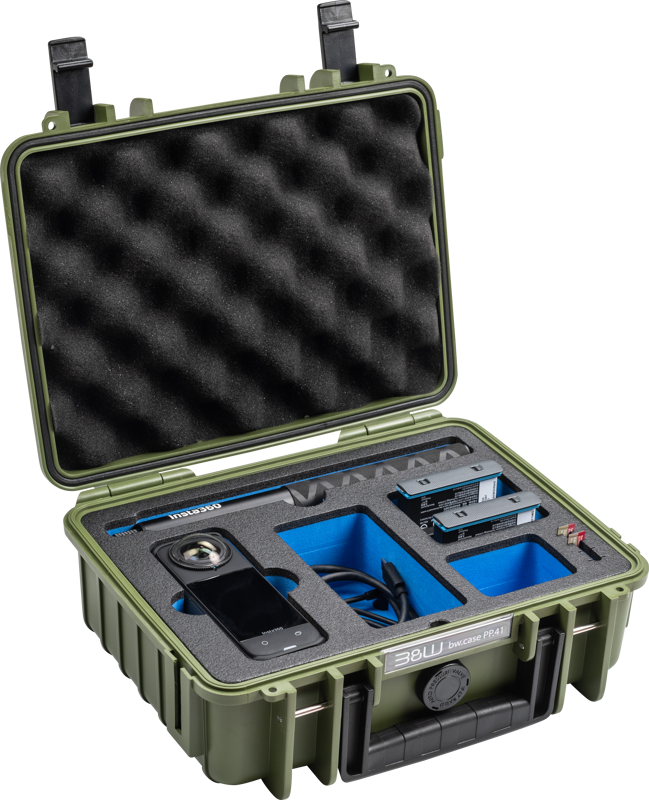 B&W Outdoor Cases BW Outdoor Cases Type 1000 for Insta360 X4, bronze green – för filmskapare - 3