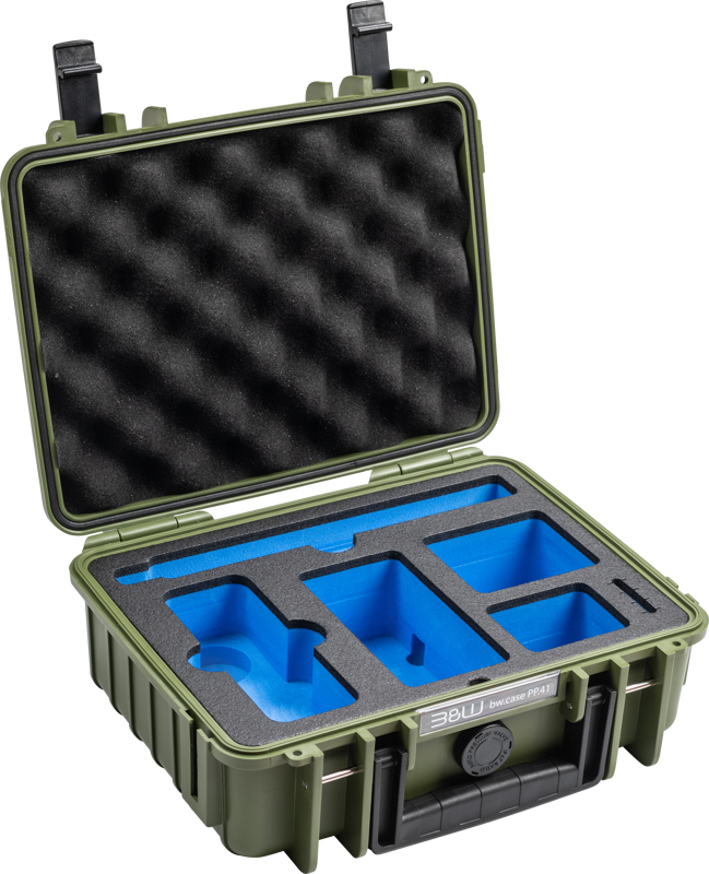 B&W Outdoor Cases BW Outdoor Cases Type 1000 for Insta360 X4, bronze green – för filmskapare