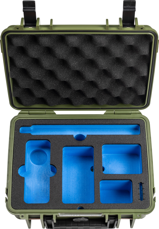 B&W Outdoor Cases BW Outdoor Cases Type 1000 for Insta360 X4, bronze green – för filmskapare - 5