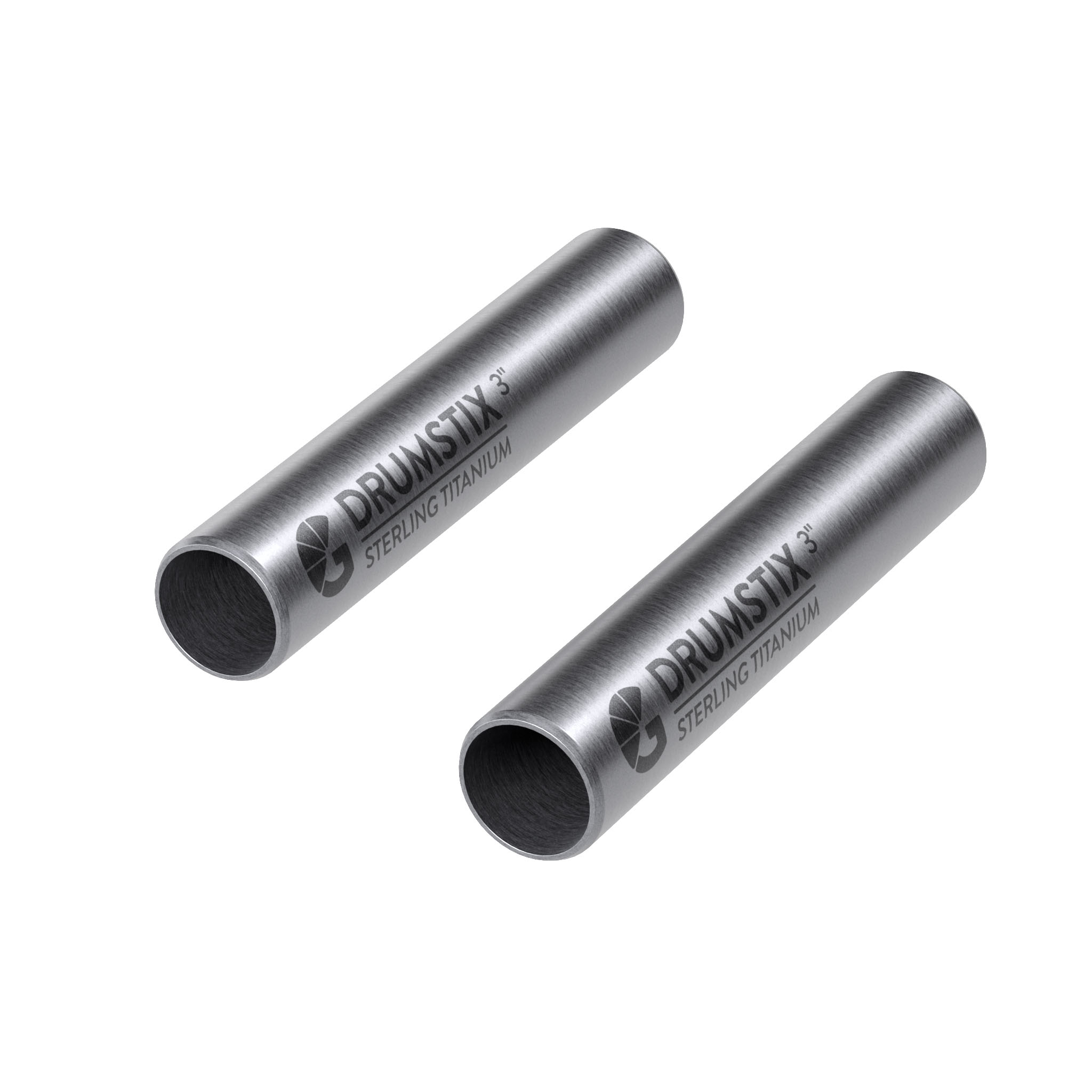 Bright Tangerine Drumstix 15mm Titanium Support Rods - 3" Pair (7.6cm)