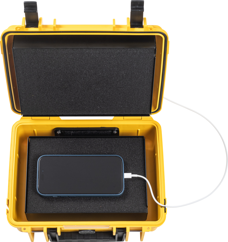 B&W Outdoor Cases BW Outdoor Battery.case P908.08. Transport & Storage of defective lithium batteries, yellow - 6