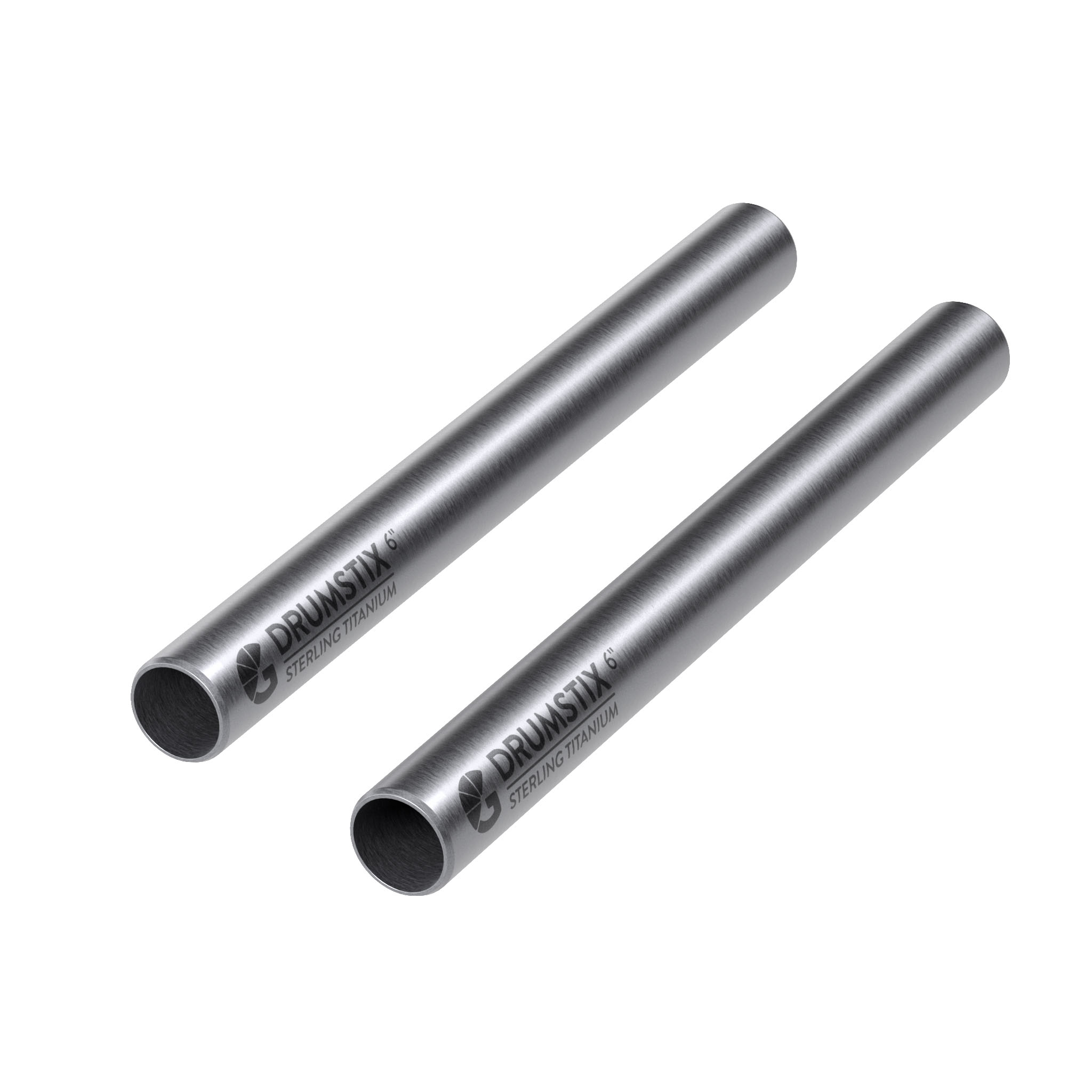 Bright Tangerine Drumstix 15mm Titanium Support Rods - 6" Pair (15.2cm) – för filmskapare - 3