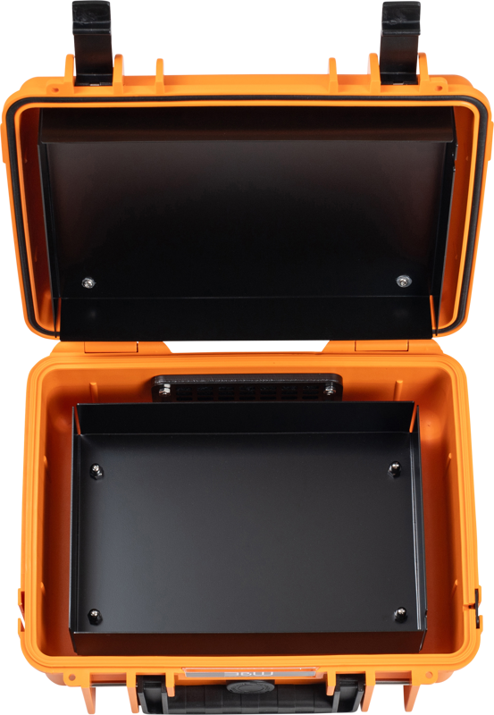B&W Outdoor Cases BW Outdoor Battery.case P908.08. Transport & storage of defective lithium batteries, orange – för filmskapare - 6