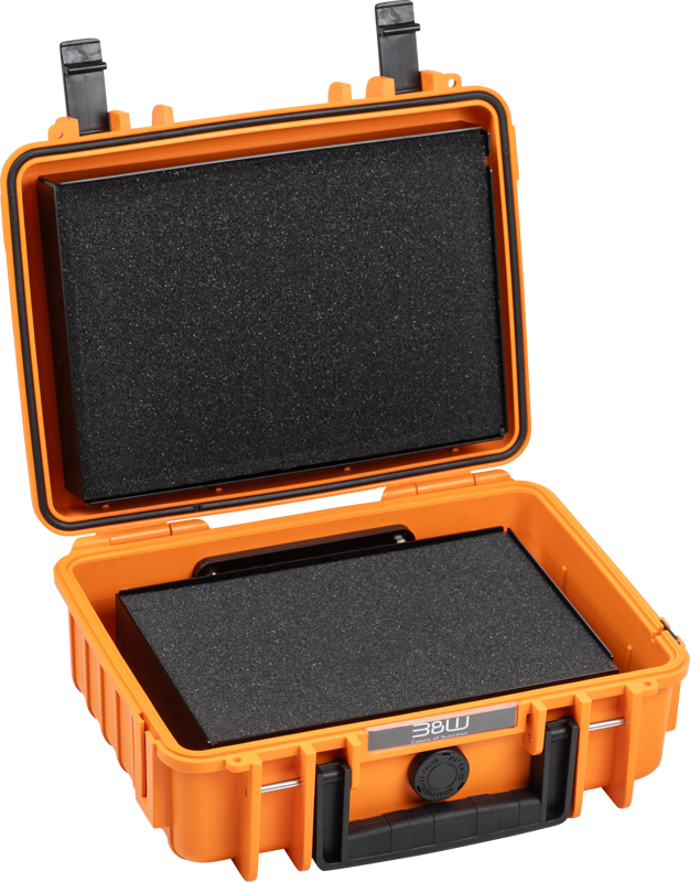 B&W Outdoor Cases BW Outdoor Battery.case P908.08. Transport & storage of defective lithium batteries, orange – för filmskapare - 3