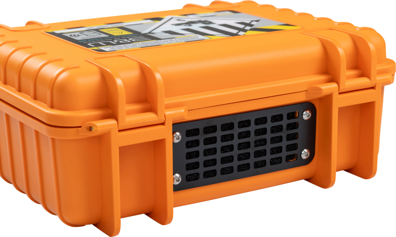 B&W Outdoor Cases BW Outdoor Battery.case P908.08. Transport & storage of defective lithium batteries, orange – för filmskapare - 7