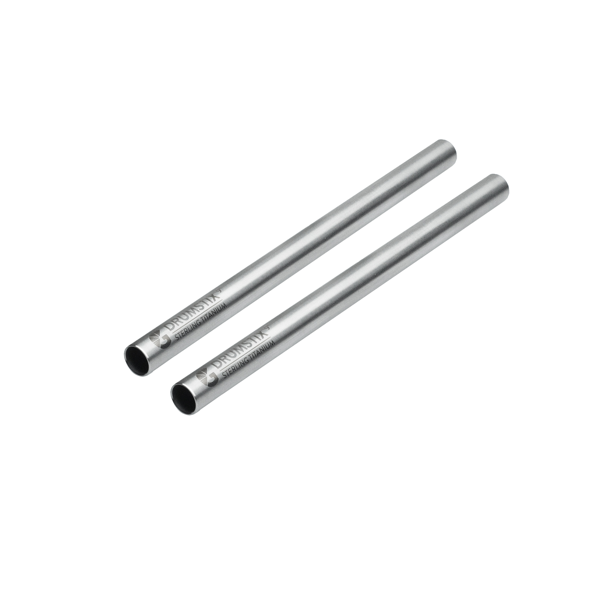 Bright Tangerine Drumstix 15mm Titanium Support Rods - 9" Pair (22.8cm)
