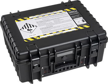 B&W Outdoor Cases BW Outdoor Battery.case 908.8. Transport & Storage of defective lithium batteries, black