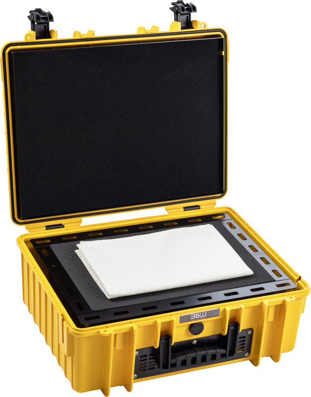 B&W Outdoor Cases BW Outdoor Battery.case 908.8. Transport & Storage of defective lithium batteries, yellow – för filmskapare - 4