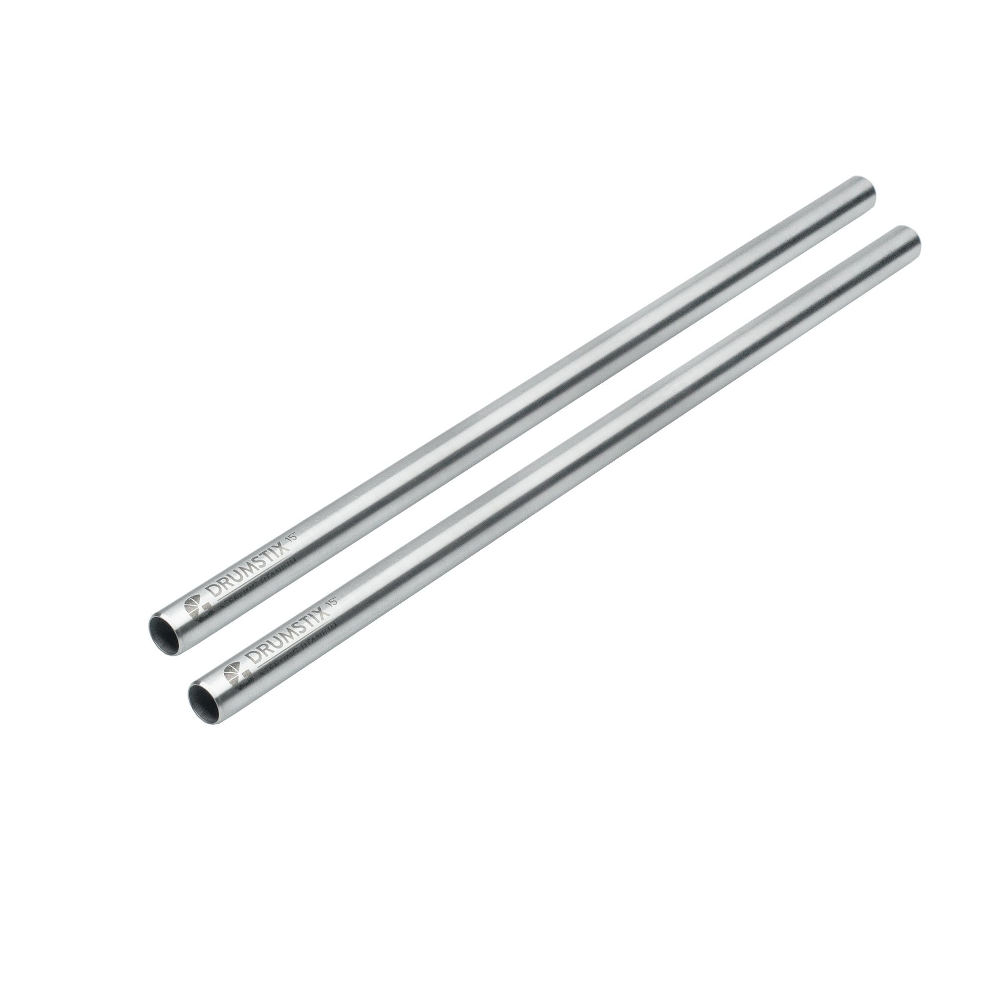 Bright Tangerine Drumstix 15mm Titanium Support Rods - 15" Pair (38.1cm) - 2