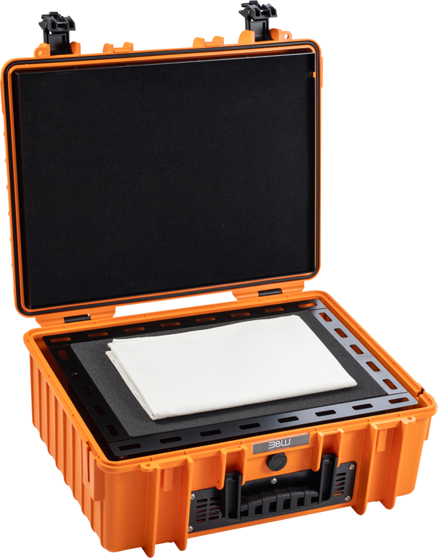B&W Outdoor Cases BW Outdoor Battery.case 908.8. Transport & Storage of defective lithium batteries, orange - 4