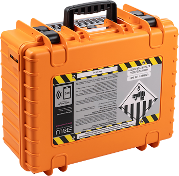 B&W Outdoor Cases BW Outdoor Battery.case 908.8. Transport & Storage of defective lithium batteries, orange