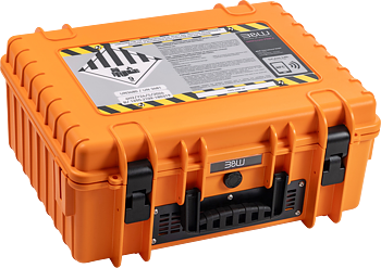 B&W Outdoor Cases BW Outdoor Battery.case 908.8. Transport & Storage of defective lithium batteries, orange