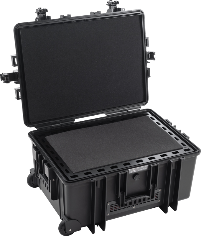 B&W Outdoor Cases BW Outdoor Battery.case 908.16. Transport & Storage of defective lithium batteries, black