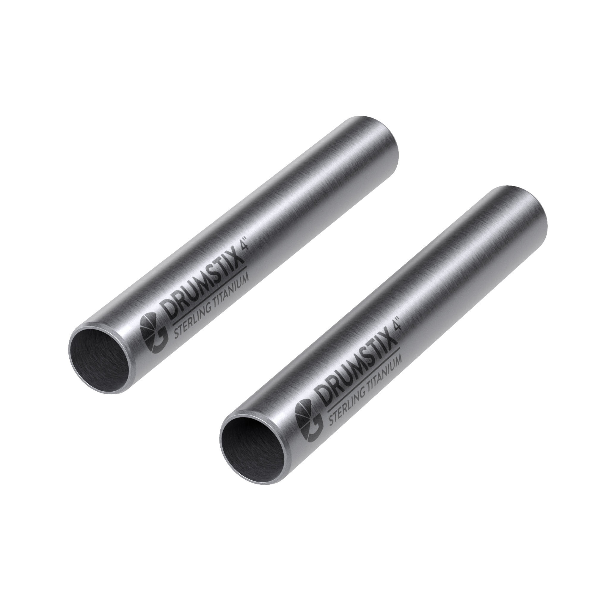 Bright Tangerine Drumstix 15mm Titanium Support Rods - 4" Pair (10.2cm) - 2
