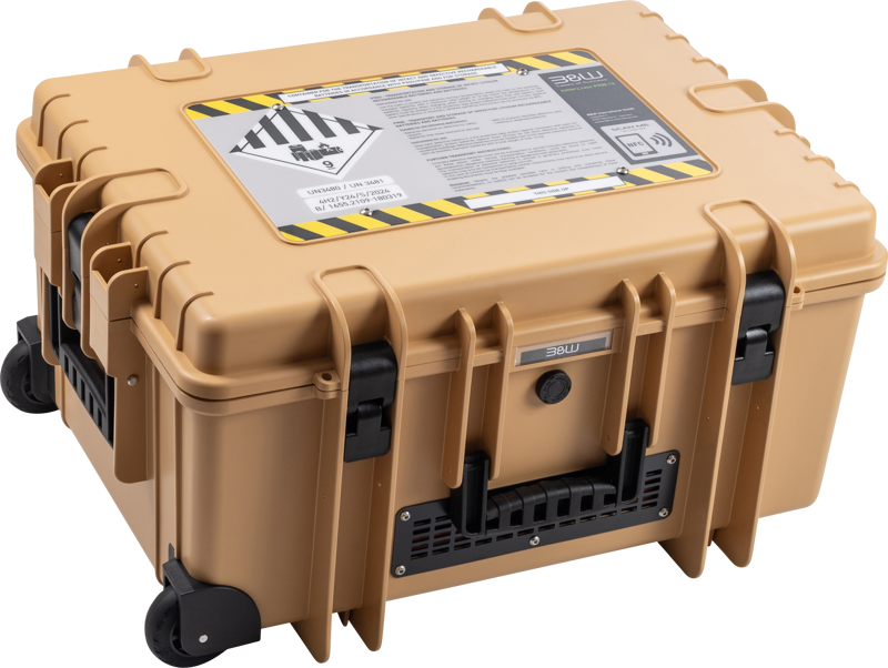 B&W Outdoor Cases BW Outdoor Battery.case 908.16. Transport & Storage of defective lithium batteries, desert tan - 4