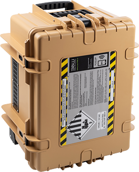 B&W Outdoor Cases BW Outdoor Battery.case 908.16. Transport & Storage of defective lithium batteries, desert tan