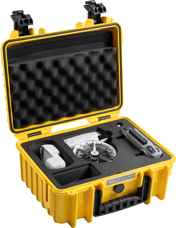 B&W Outdoor Cases BW Outdoor Cases Type 3000/PP.117 for DJI Flip, Yellow - 3