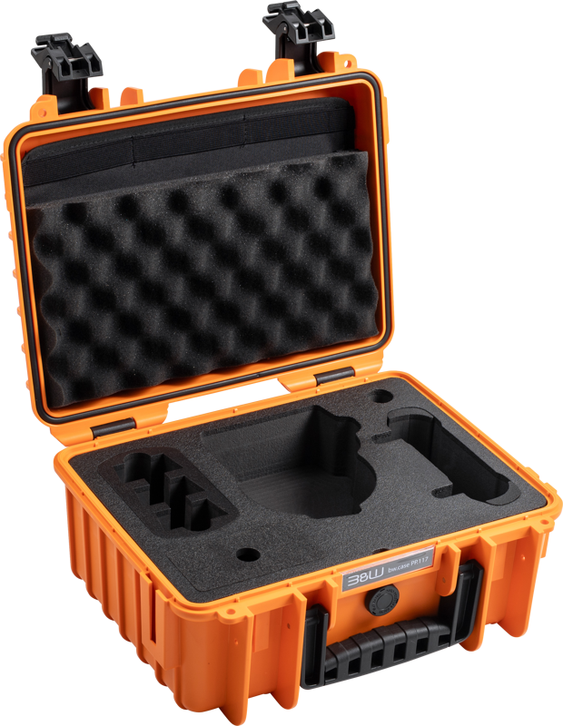 B&W Outdoor Cases BW Outdoor Cases Type 3000/PP.117 for DJI Flip, Orange