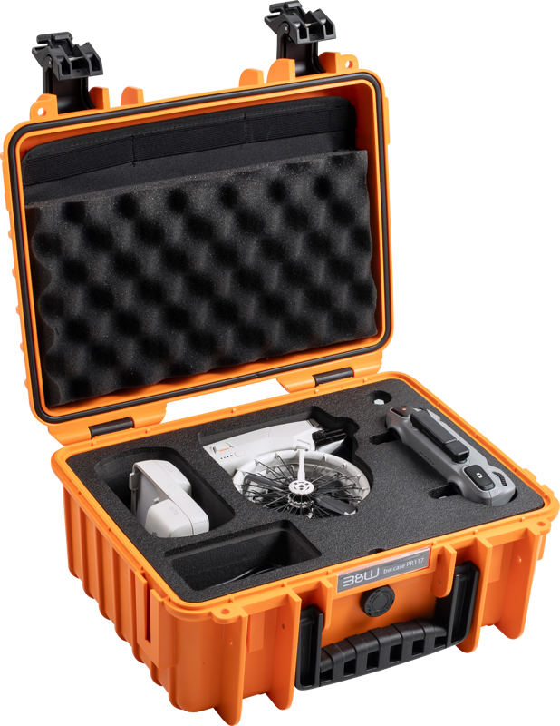 B&W Outdoor Cases BW Outdoor Cases Type 3000/PP.117 for DJI Flip, Orange - 3
