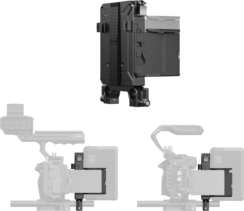SmallRig 5226 V-Mount Battery Mount Plate Kit for 15mm LWS Rods - 5