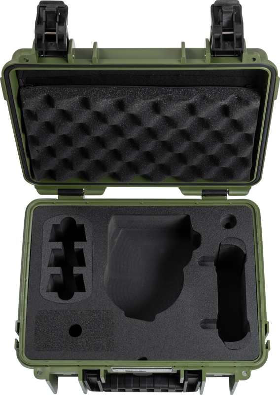 B&W Outdoor Cases BW Outdoor Cases Type 3000/PP.117 for DJI Flip, Bronze Green – för filmskapare - 5