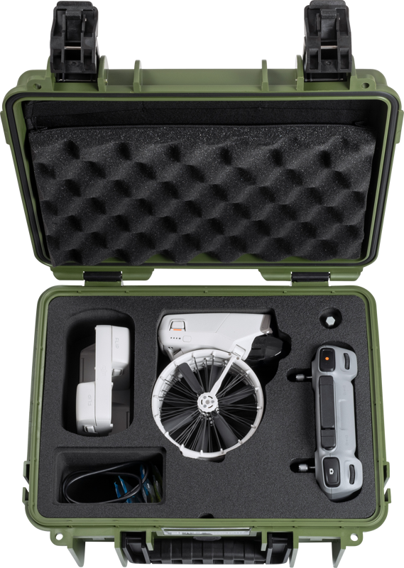 B&W Outdoor Cases BW Outdoor Cases Type 3000/PP.117 for DJI Flip, Bronze Green – för filmskapare - 4